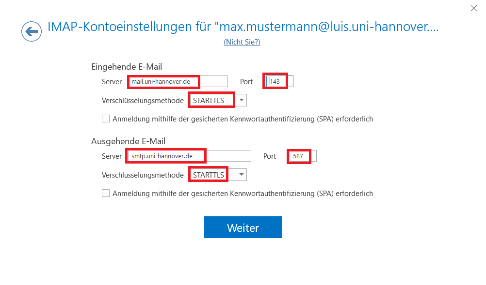 Не удалось войти на сервер входящих сообщений imap outlook 2019 yandex